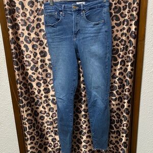 Good American Women's Skinny Blue Jeans